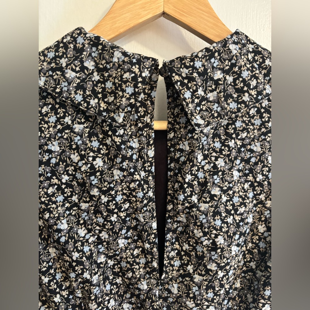 Free People Floral Puff Sleeve Mini Dress - Picture 9 of 10